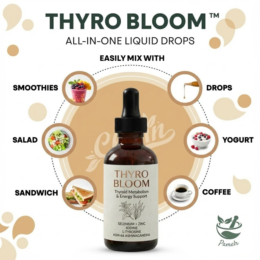 Thyro Bloom™ – Naturally Supports Your Thyroid-Cortisol Balance For All Day Energy