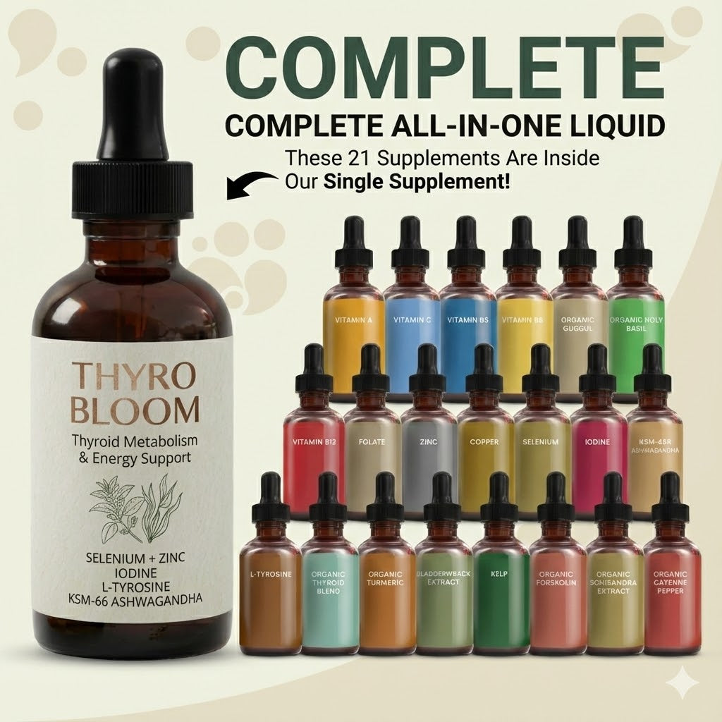 Thyro Bloom™ – Naturally Supports Your Thyroid-Cortisol Balance For All Day Energy